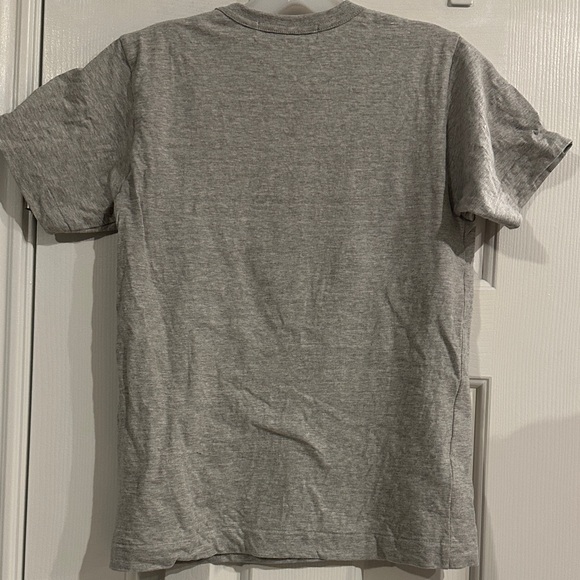 Comme des Garcons Gray Crewneck Tee Red Heart Graphic Gray Soft Heathered M - Picture 5 of 9